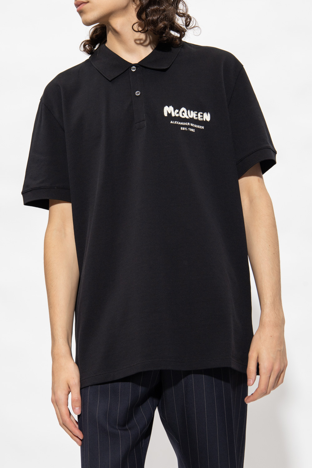 Alexander mcqueen black polo hotsell